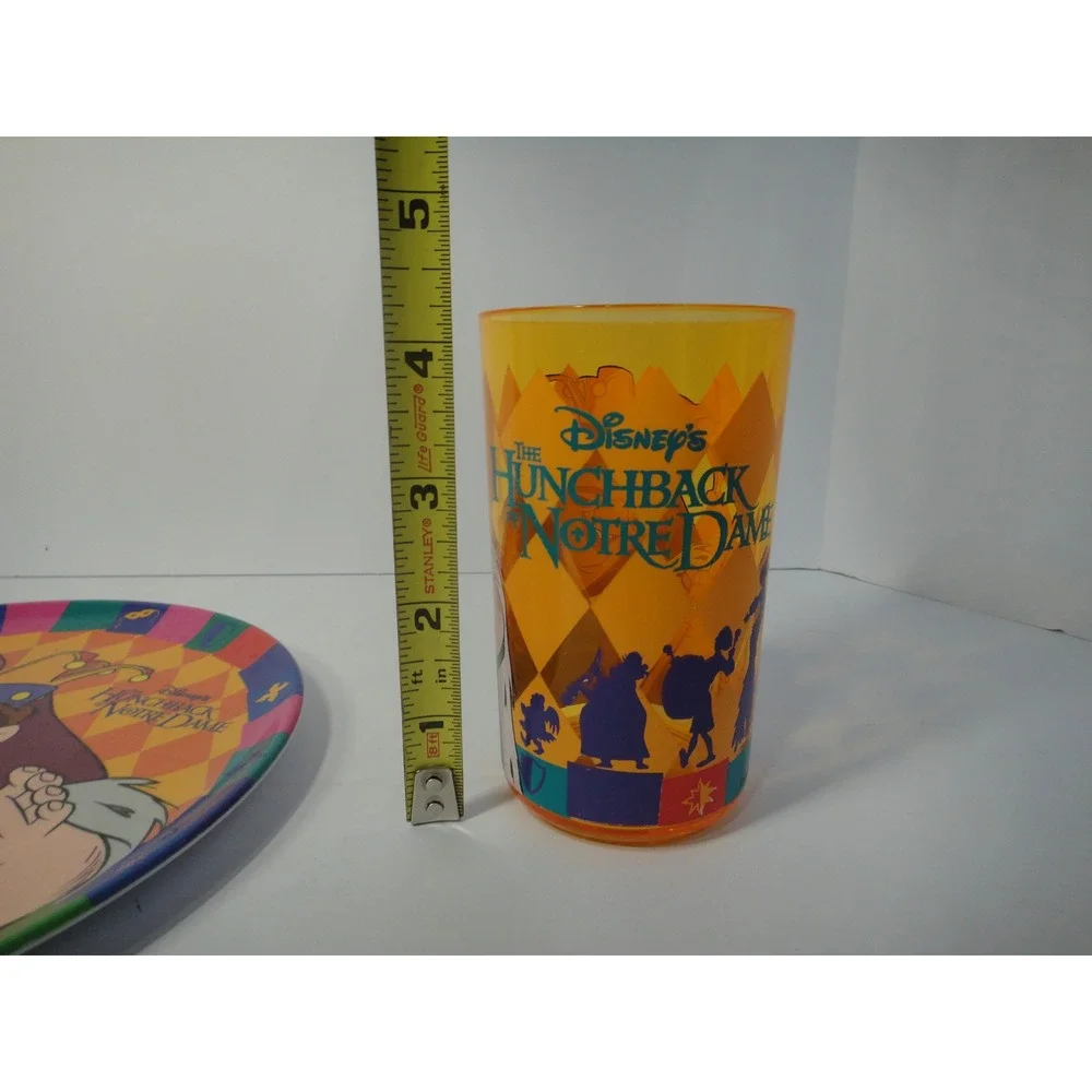 Vintage Disney Hunchback of Notre Dame Quasimodo Plate and Cup Set Zak Designs